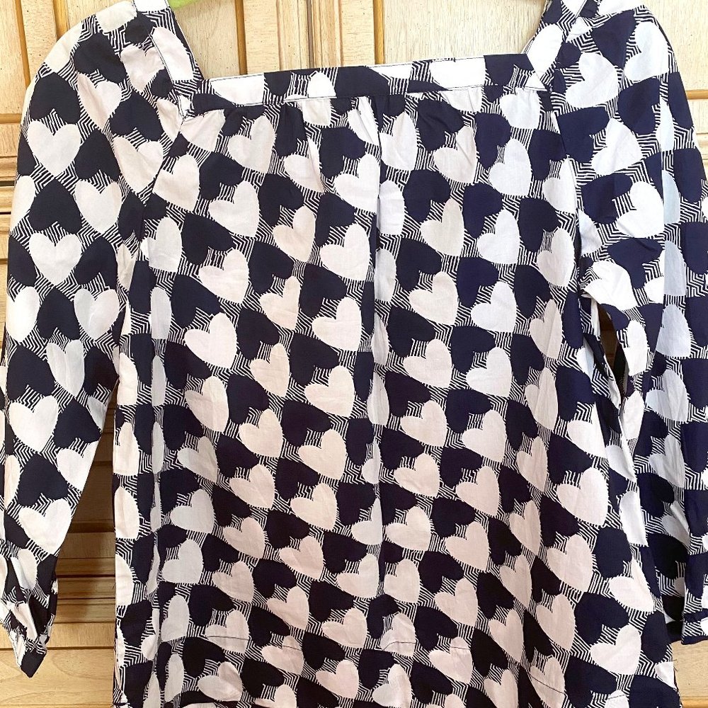 J Crew Crewcuts Girls' Puff-Sleeve Square-Neck Top